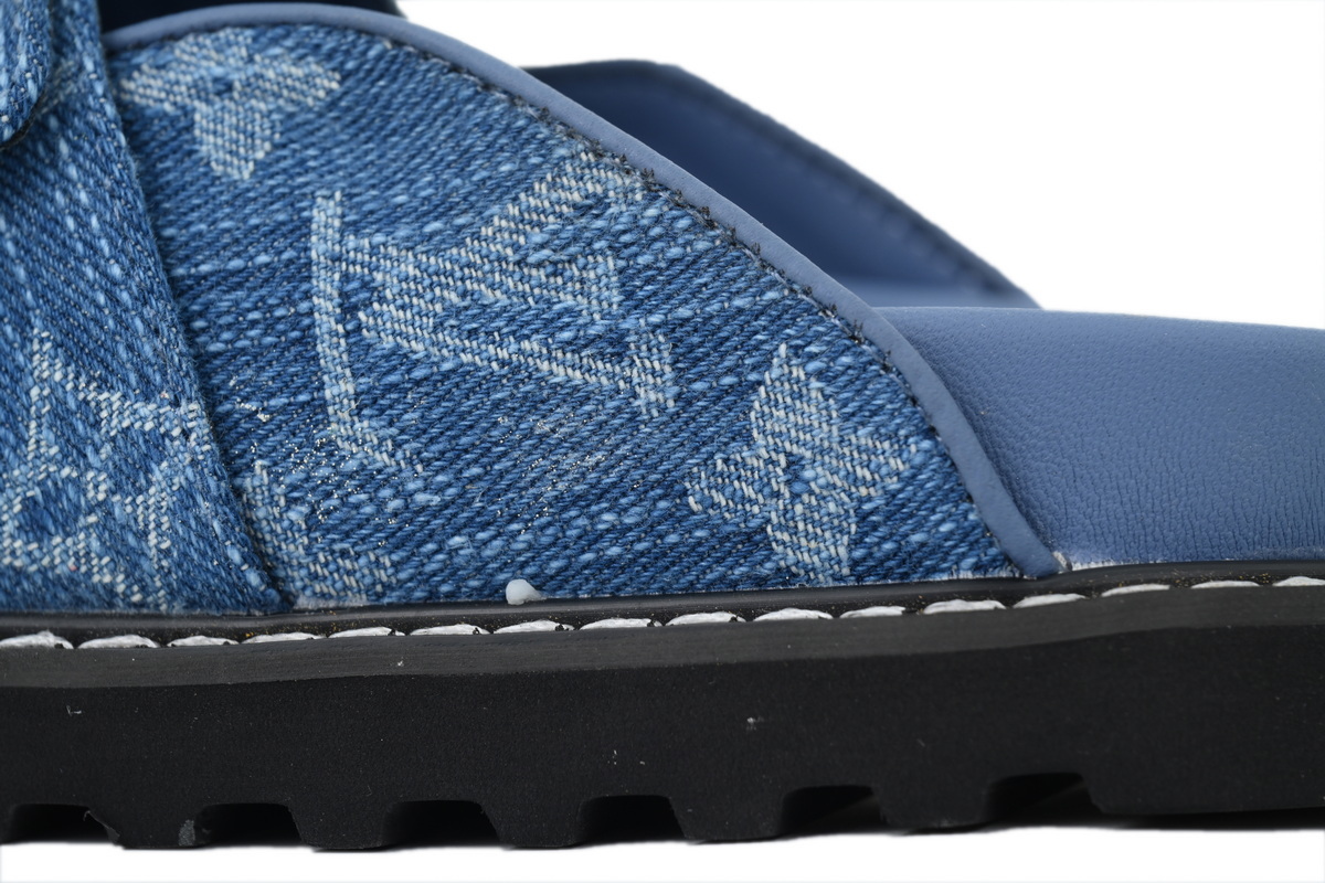 LOUIS VUITTON Cosy Comfort Blue Slippers 1AGVOS