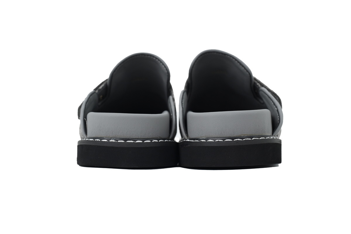 LOUIS VUITTON Cosy Comfort Grey Slippers 1AGVN8