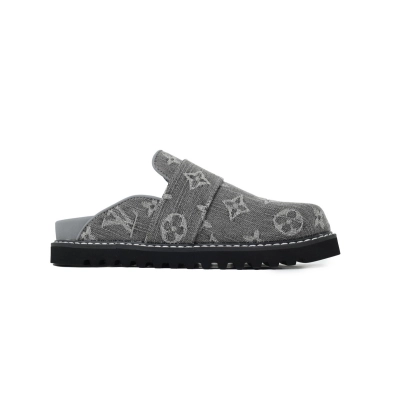 LOUIS VUITTON Cosy Comfort Grey Slippers 1AGVN8 02