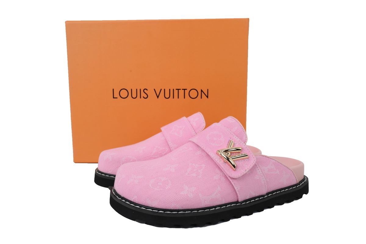 LOUIS VUITTON Cosy Comfort Pink Slippers 1AGVO2