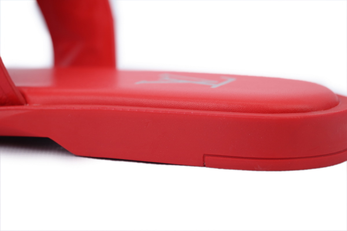 LOUIS VUITTON Oasis Red Embossing Slippers 1ACHJA