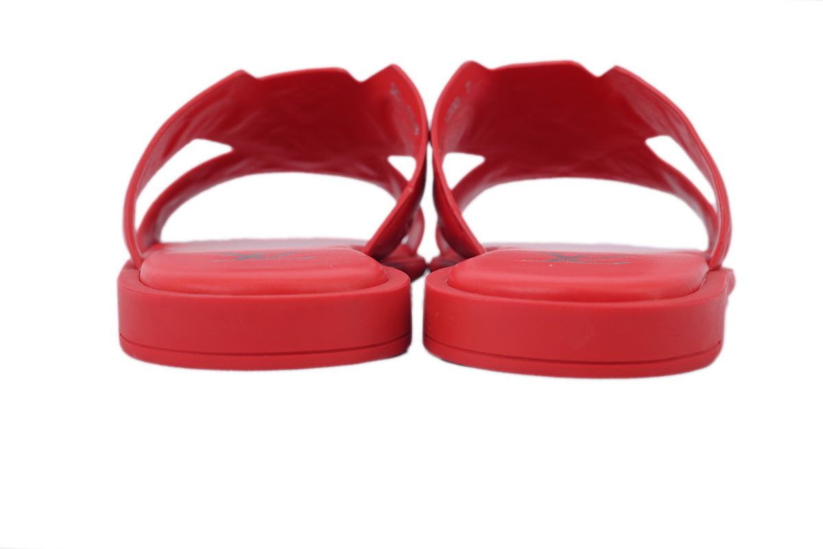 LOUIS VUITTON Oasis Red Embossing Slippers 1ACHJA
