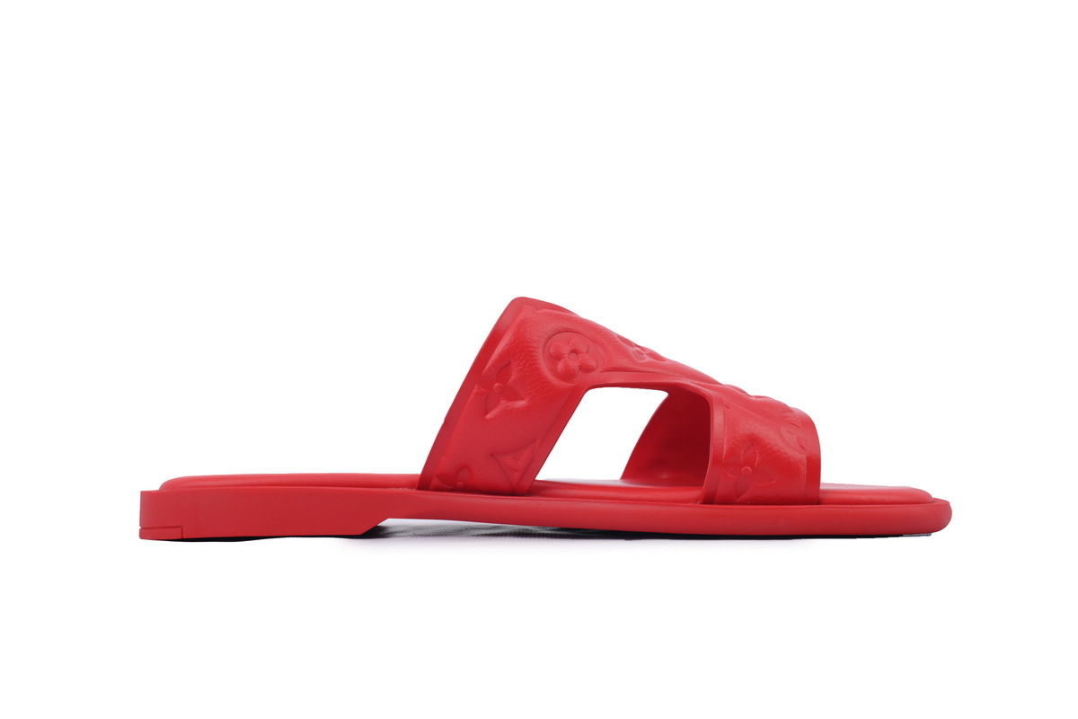 LOUIS VUITTON Oasis Red Embossing Slippers 1ACHJA