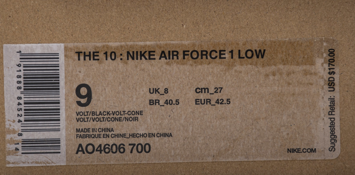 OFF-White X Air Force 1 Low Volt AO4606-700
