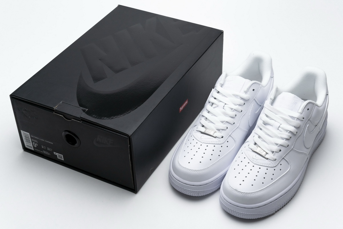 Supreme x Air Force 1 Low White CU9225-100