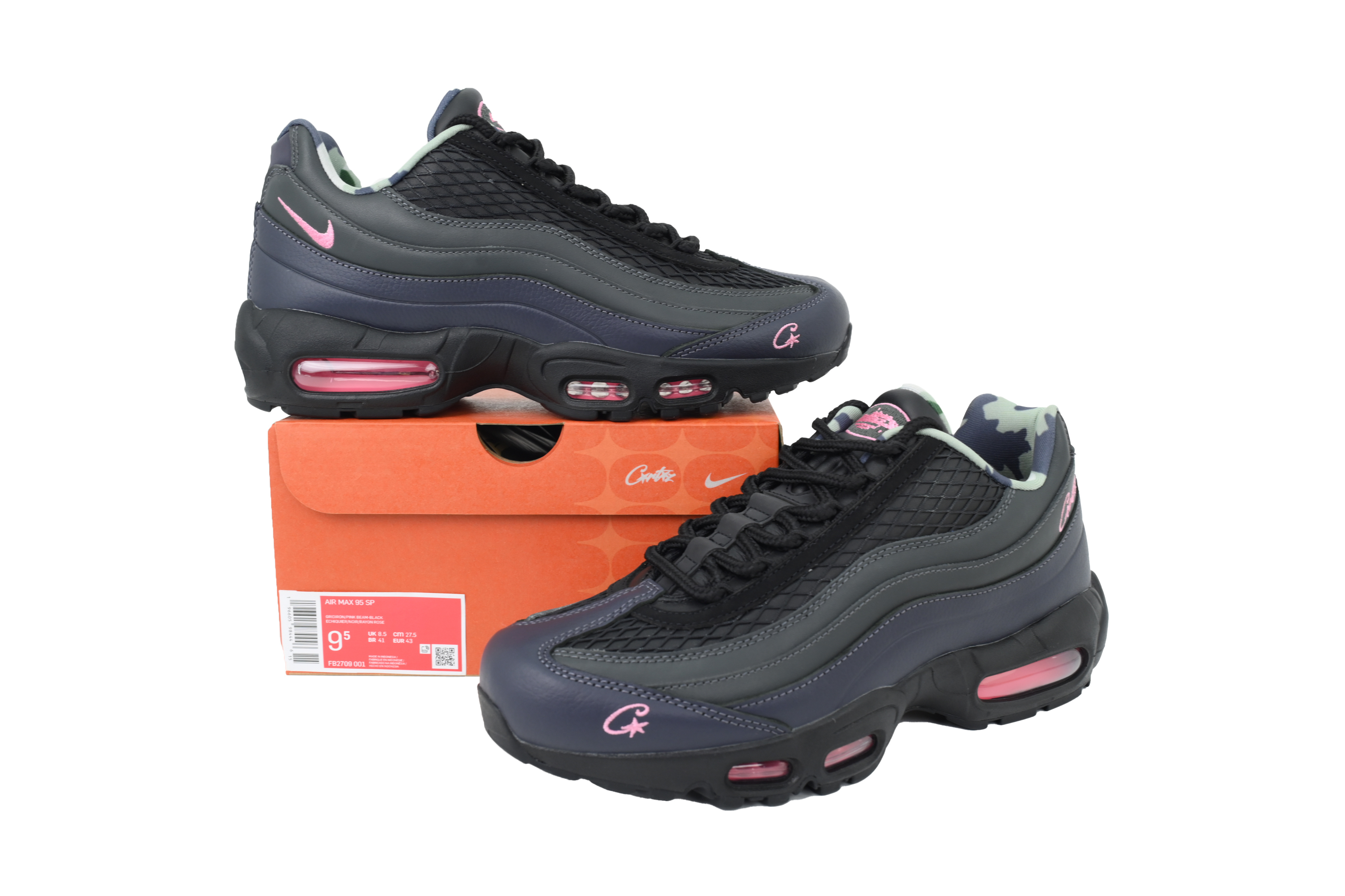 FLAME God Corteiz x Nike Air Max 95 “Pink Beam” FB2709-001