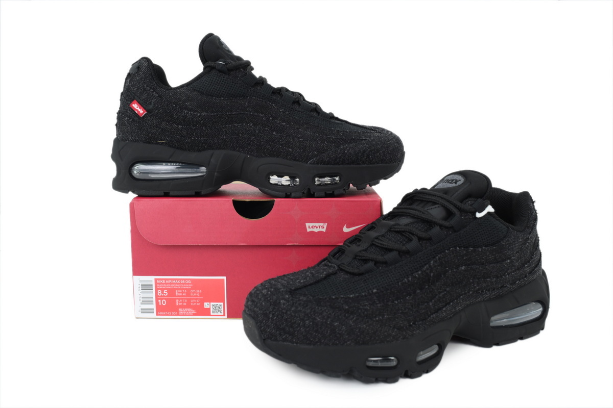 FLAME God Levi's x Nike Air Max 95 OG 'Black Anthracite' HM4743-001