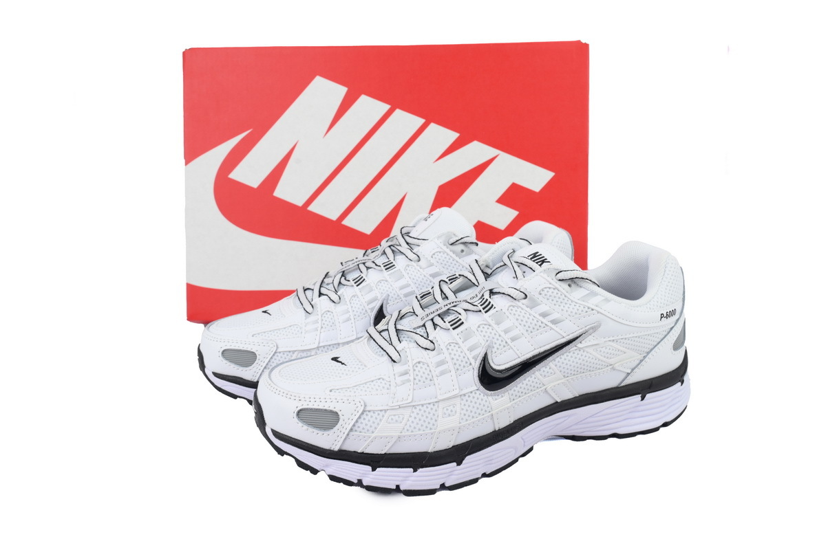 Nike P-6000 'White Metallic Silver Black' CD6404-107