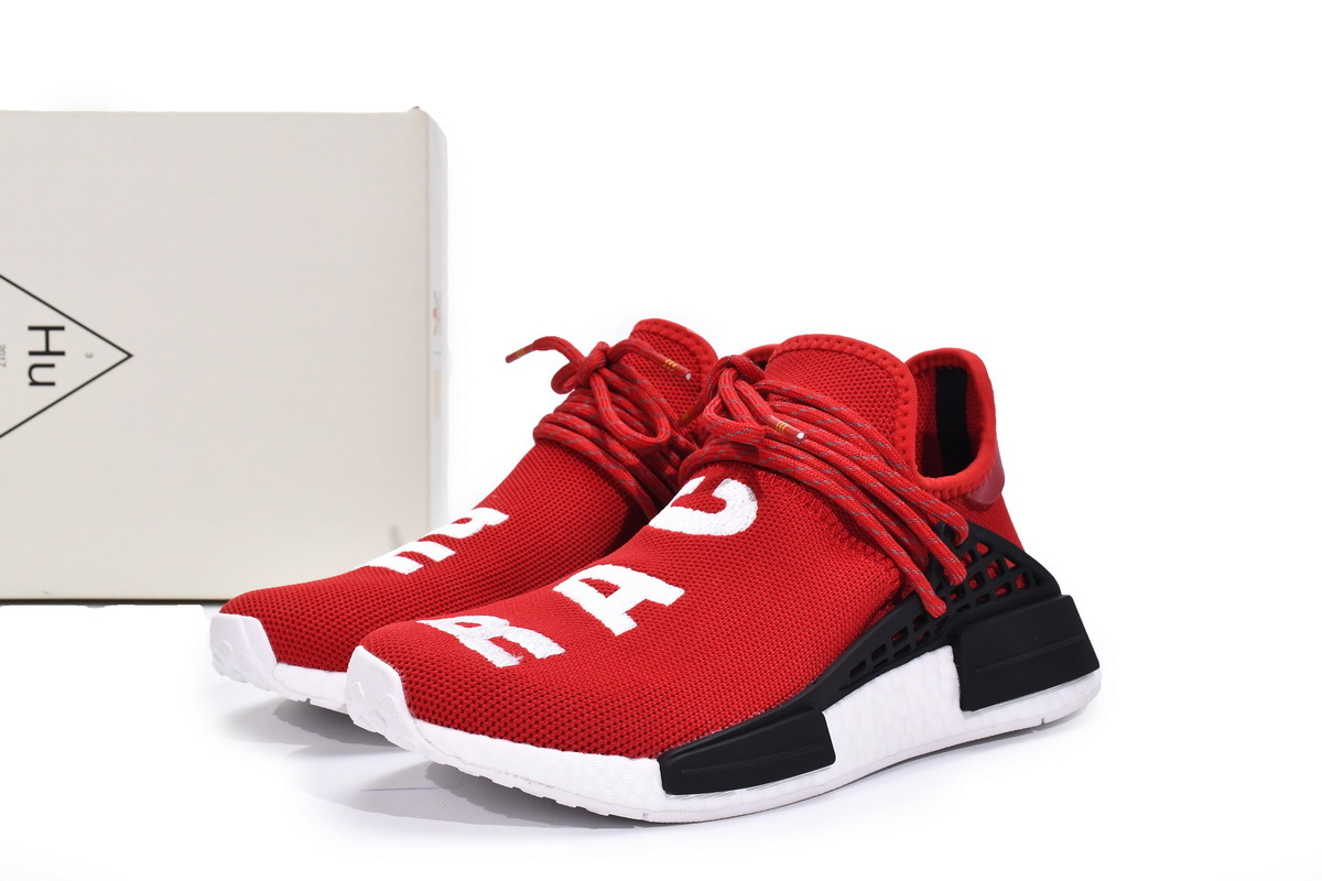 Pharrell Williams x Adidas NMD Human Race “Red” Real Boost BB0616