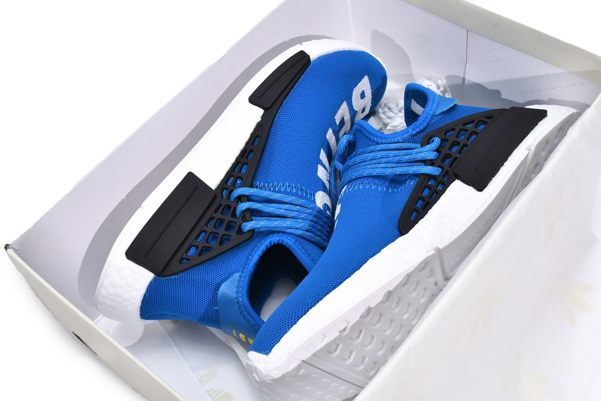 Pharrell Williams x Adidas Originals NMD HU Human Being Sharp Blue BB0618
