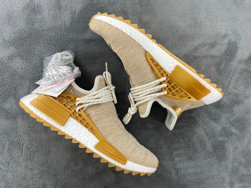 Pharrell Williams x Adidas Originals NMD HU China Exclusive Happy Gold F99762