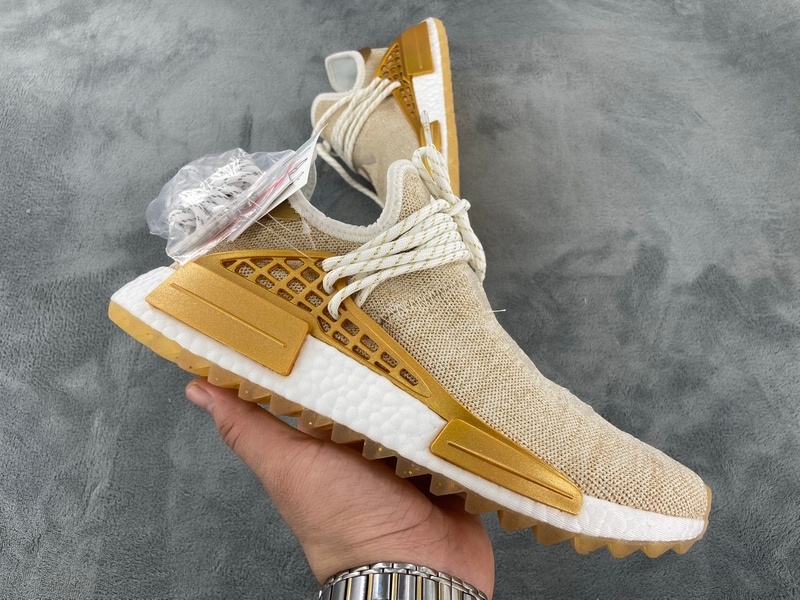 Pharrell Williams x Adidas Originals NMD HU China Exclusive Happy Gold F99762