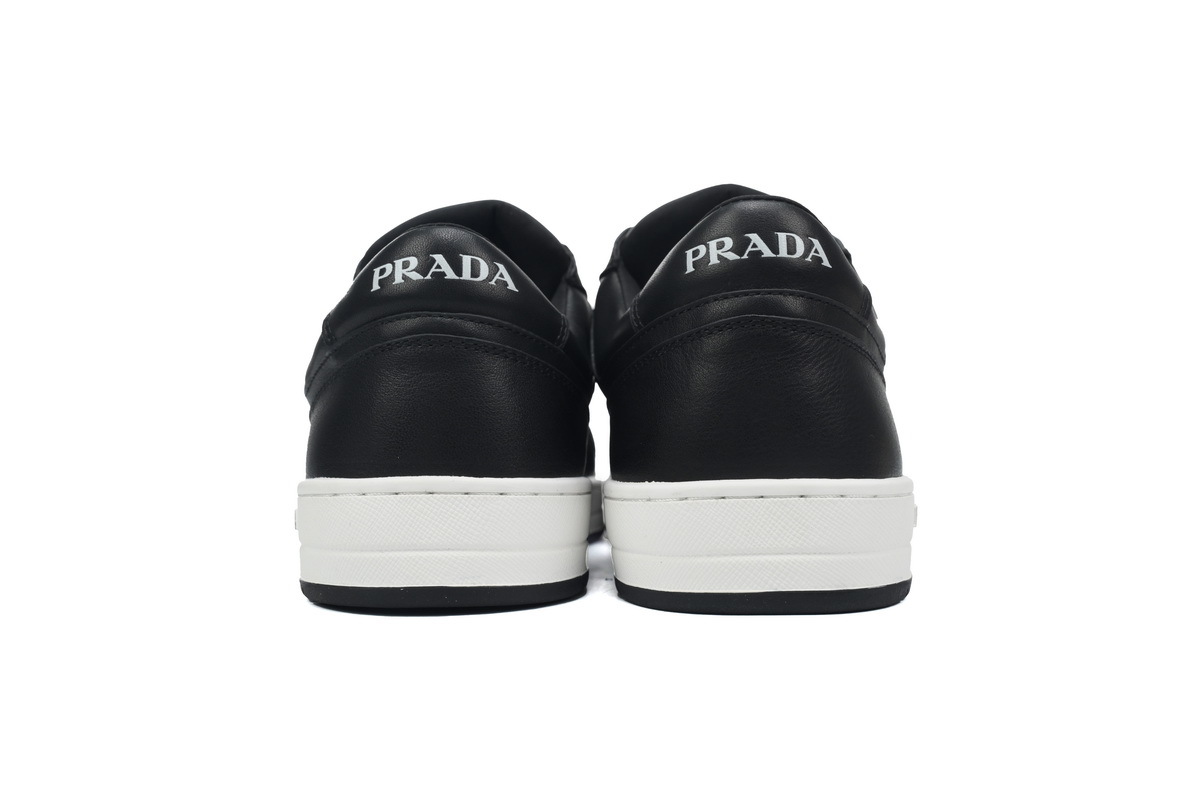 Prada Downtown Low Sneakers Black White Sole 2EE364_3LJ6_F0632_F_D001