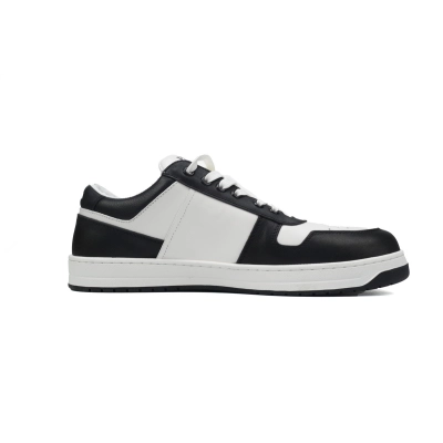 Prada Downtown Low Sneakers Black and White 2EE364_3LKG_F0T8F_F_D001 02
