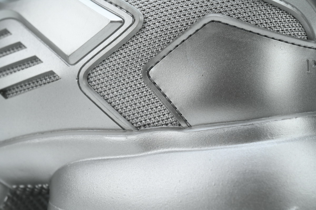 Prada Sneakers Silvery 2EG293_3KZU_F0118