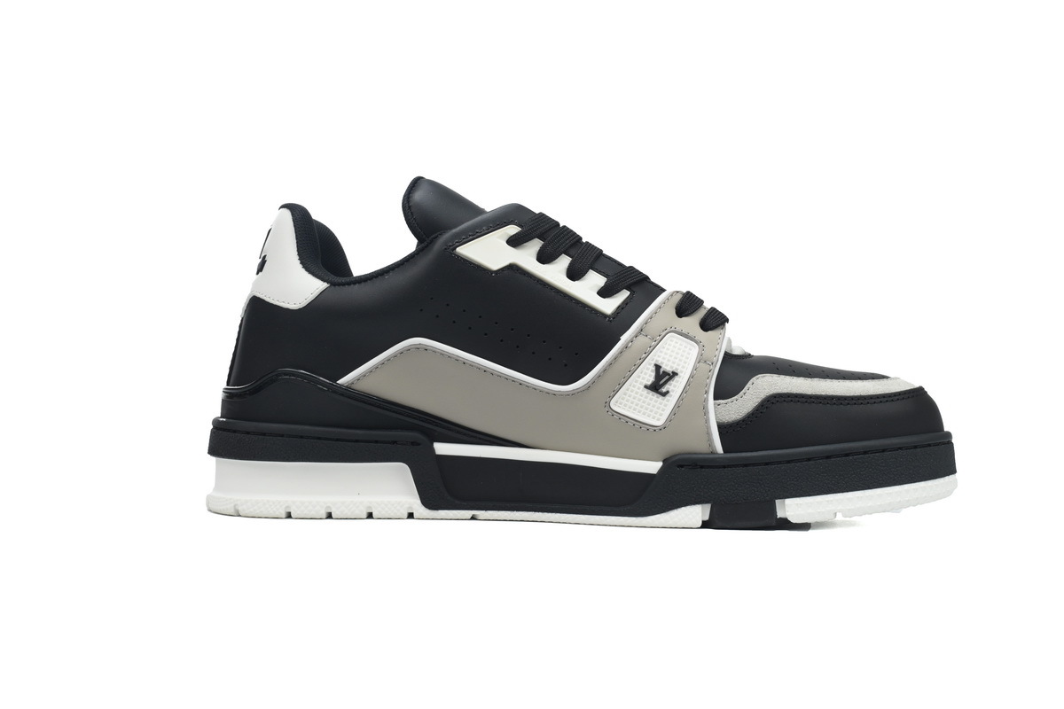 Louis Vuitton Trainer Black Gray White 54 1AAHS3