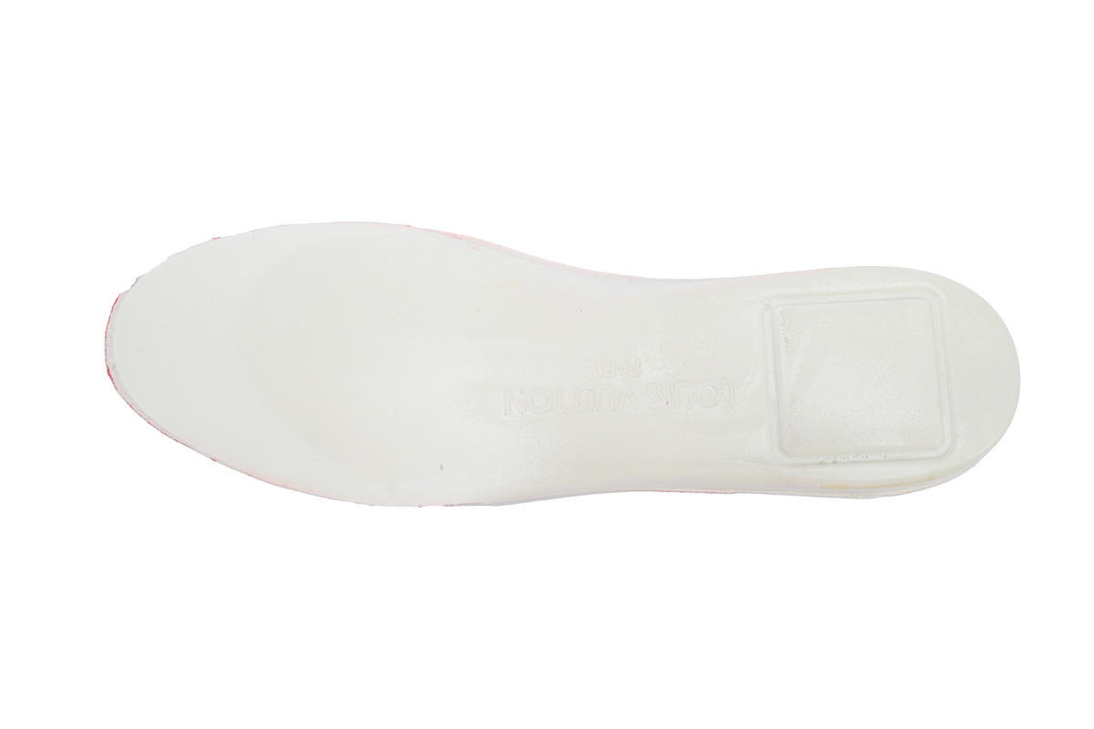 Louis Vuitton Trainer White Red 54 1A8ZPR