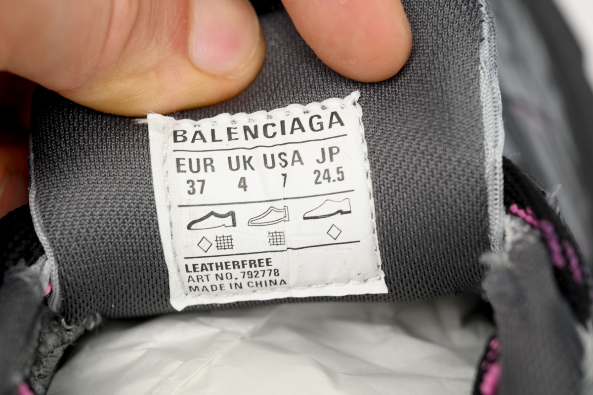 Balenciaga 10XL White Gray Black Black Powder 784342 W2MV2 1510