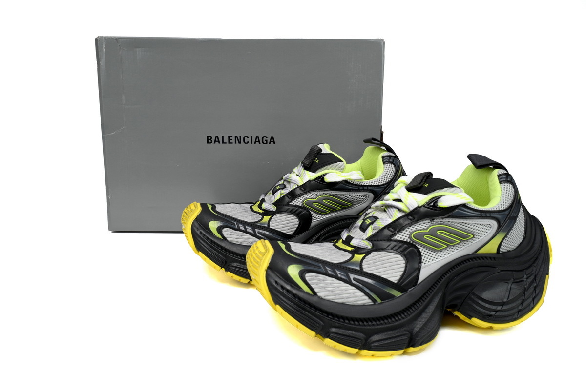 Balenciaga 10XL White Gray Black Gray Yellow 784342 W2MV2 7010
