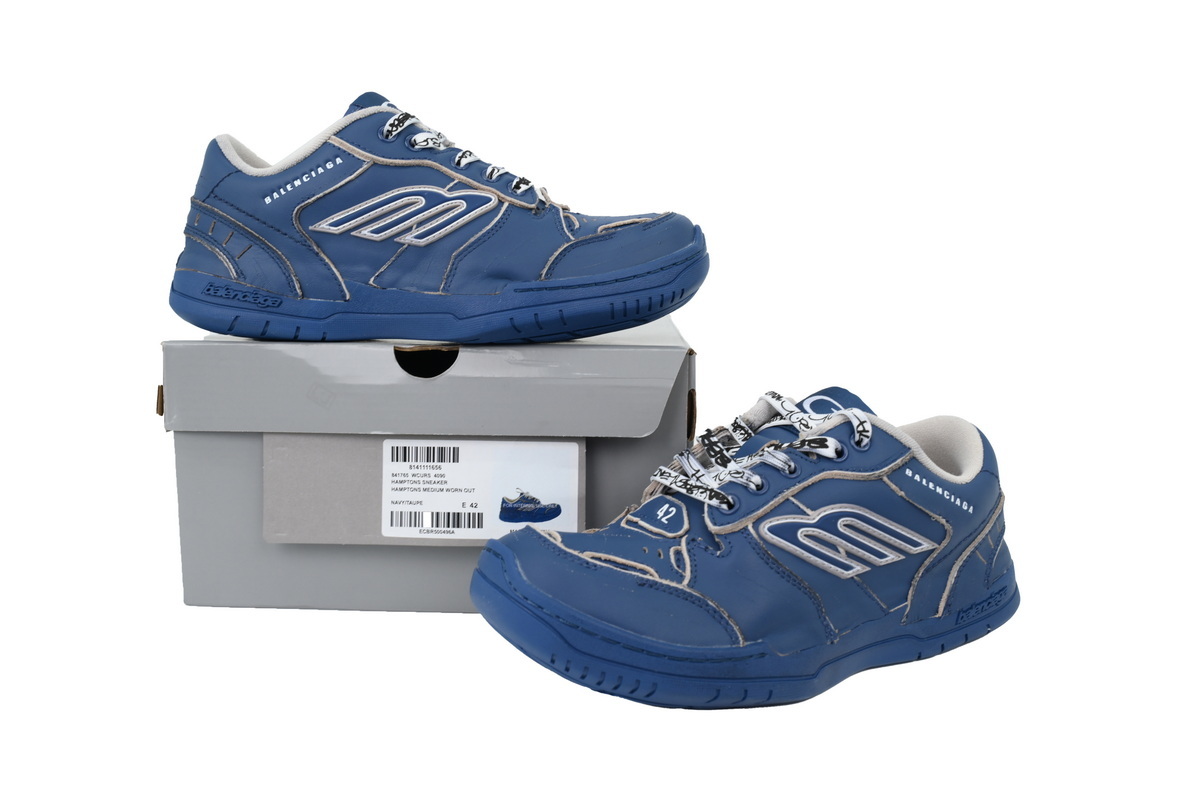 Balenciaga Hamptons Worn-Out Navy Blue 841765 WCURS 4090