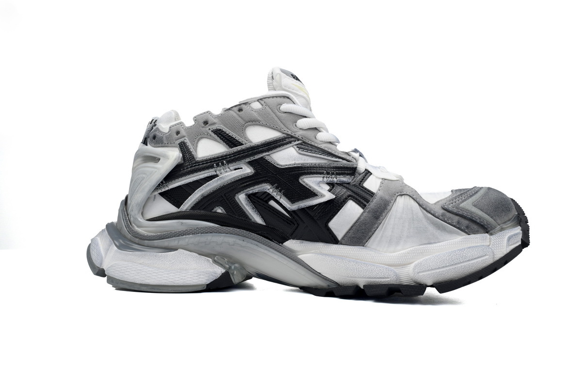 Balenciaga Runner White Black Gray 677402 W3RB2 9012