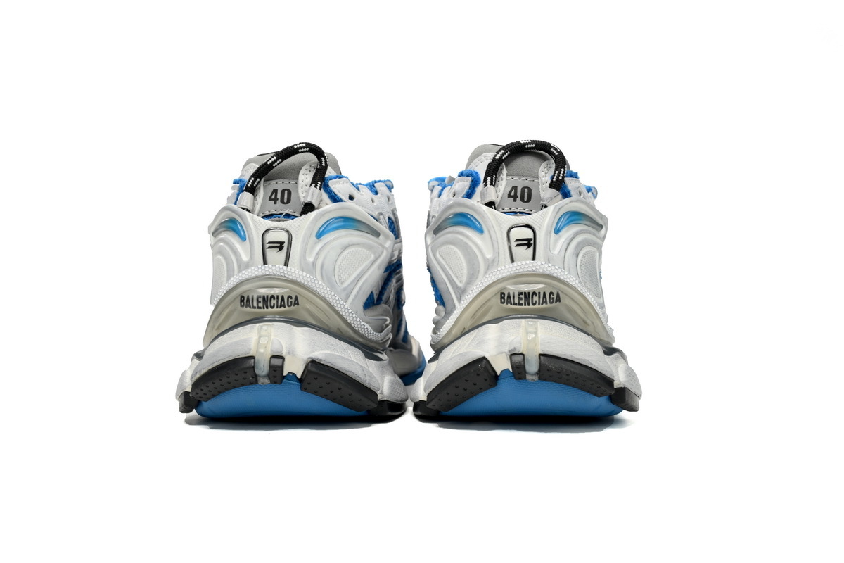 Balenciaga Runner White Blue 677403 W3RB3 4912