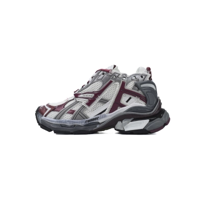 Balenciaga Runner White Wine Red 677403 W3RB3 9069 01