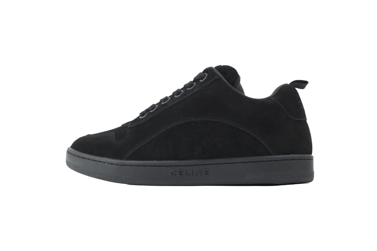 CELINE HUNTINGTON LOW LACE-UP SNEAKER Black  361014976C.38NO