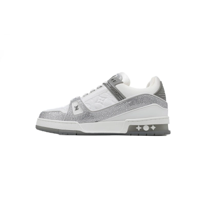 Louis Vuitton Trainer Grey Crystals 1AA6MR 01