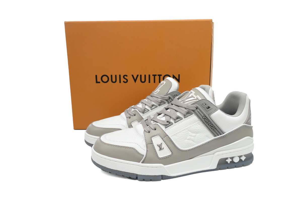 Louis Vuitton Trainer Grey White 1A8KB8