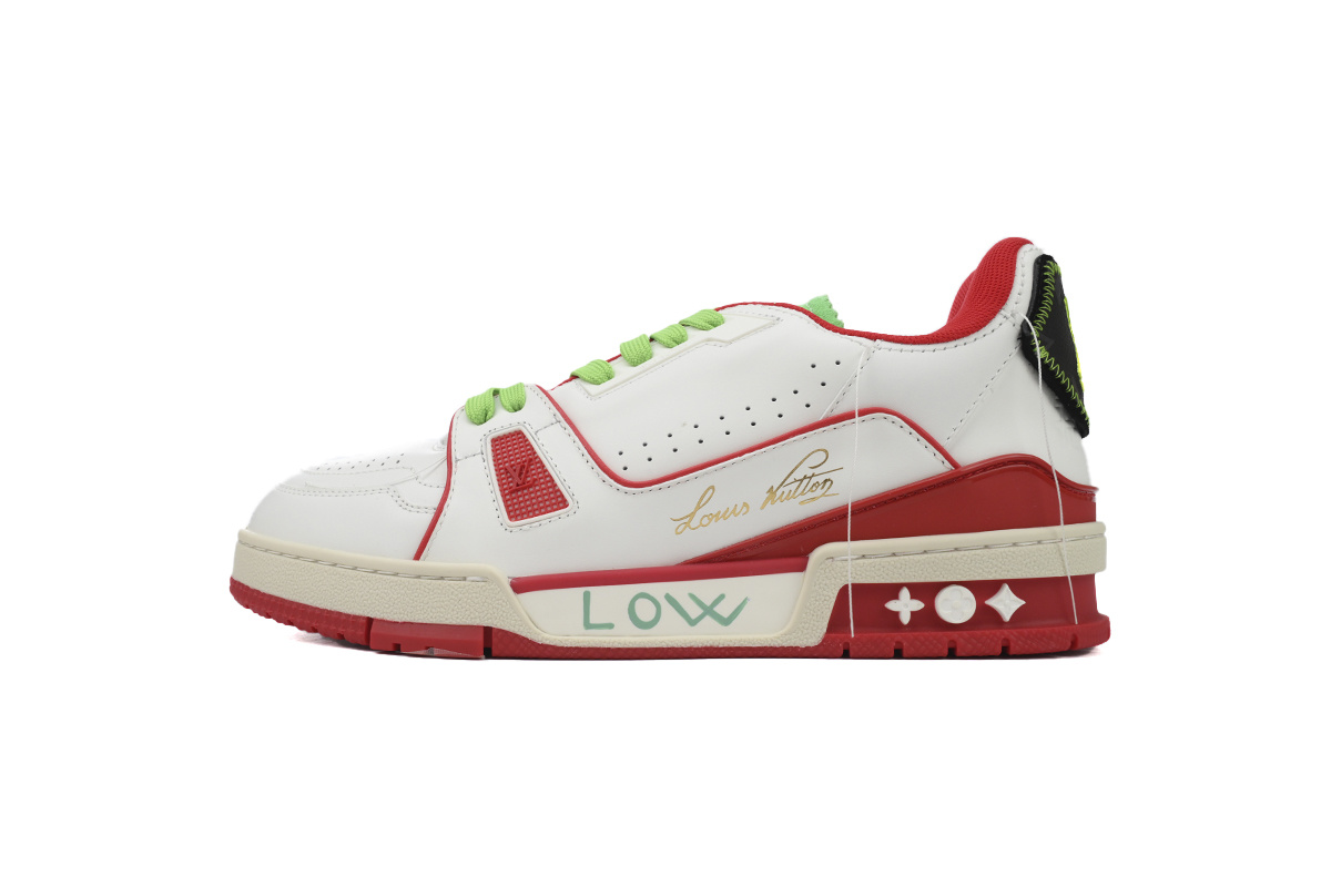 Louis Vuitton Trainer Red Green MS0241
