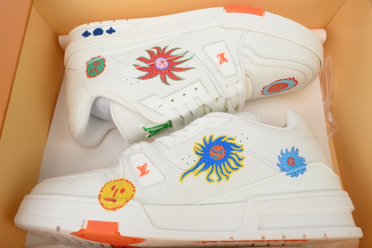 LV Yayoi Kusama x Louis Vuitton Trainer White 1ABD3G