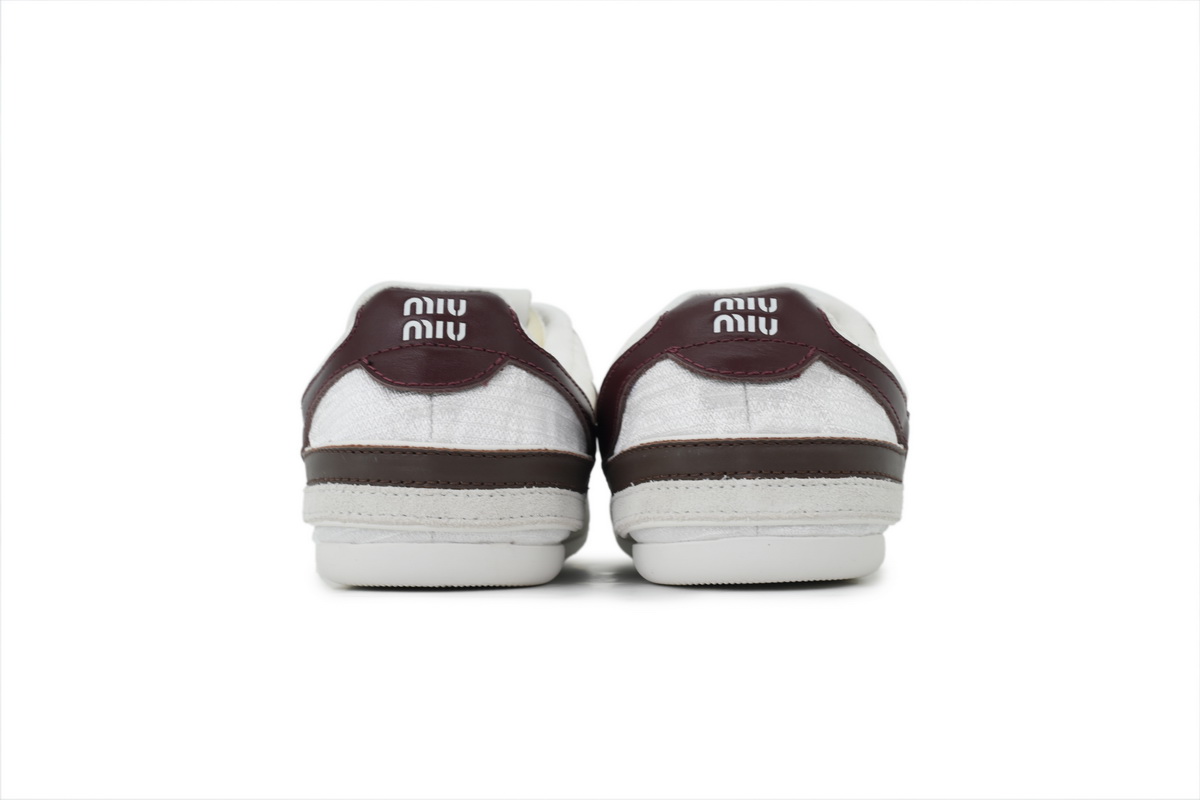 Miu Miu Wmns Gymnasium Sneaker 'White Burgundy' 5E428E_71L_F0X97_F_A005