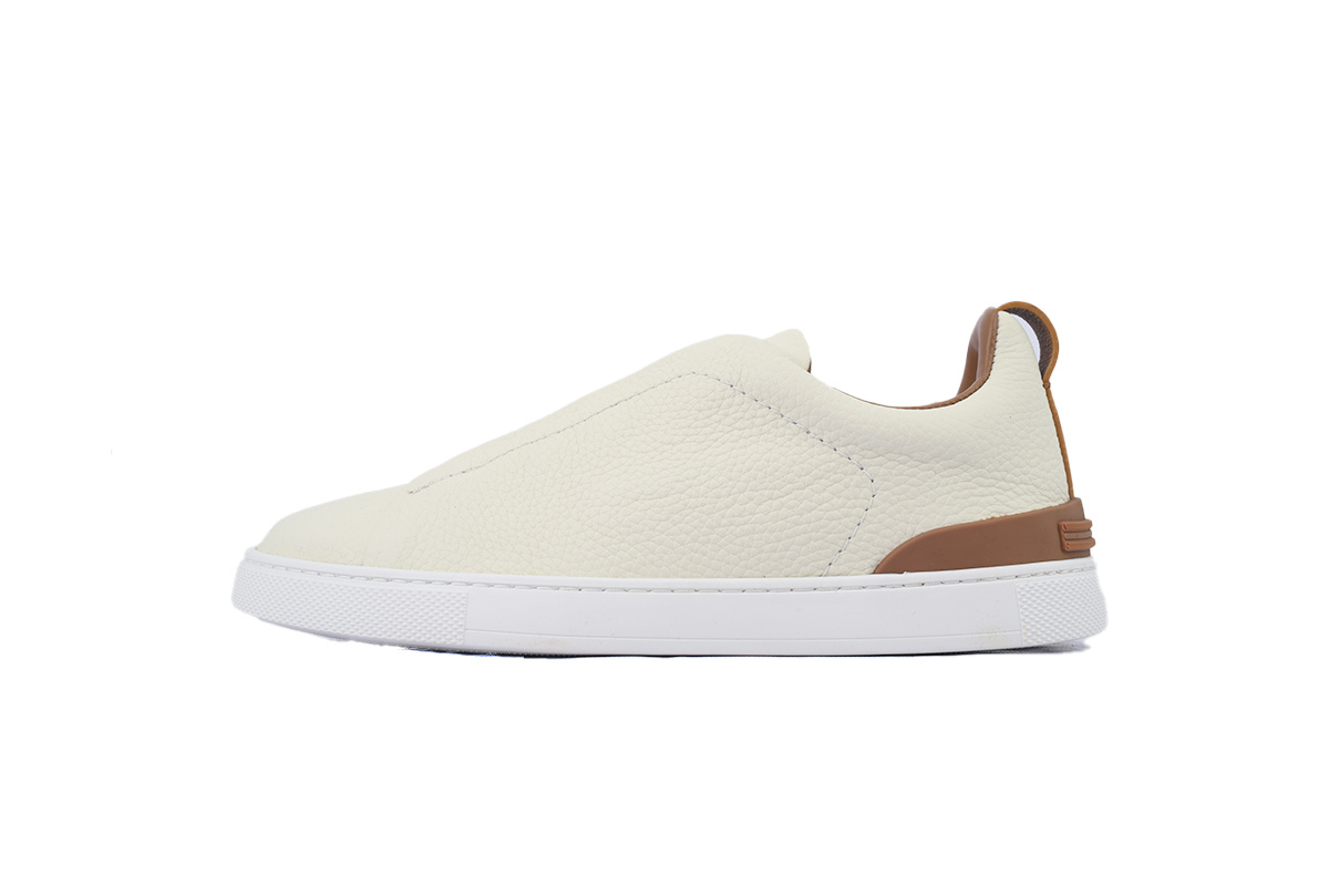 Zegna Off White Deerskin Triple Stitch LHCVO-S4667Z-SPA