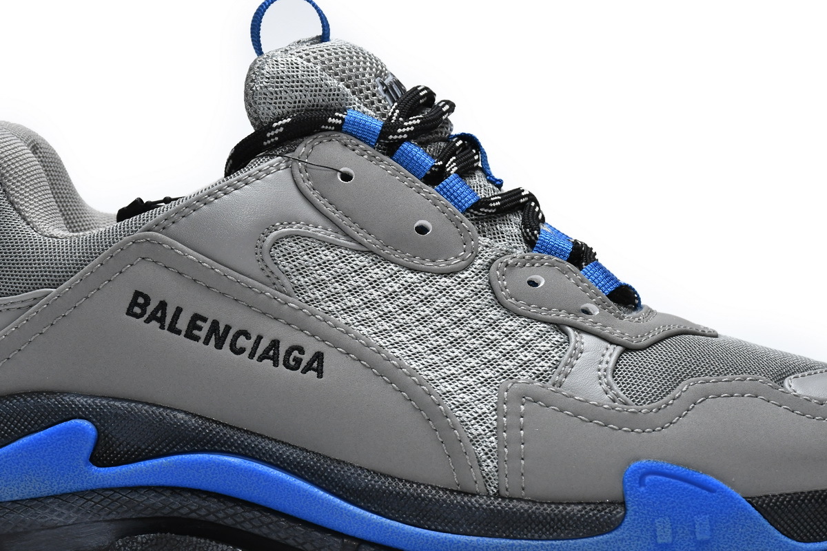 1 9018 Balenciaga Triple S Grey Sapphire 536737 W09ON