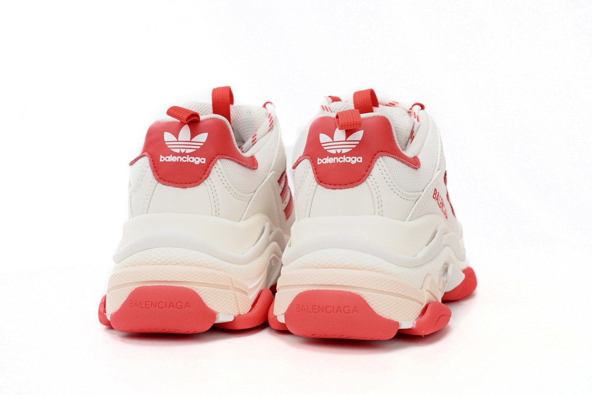 adidas x Balenciaga Triple S White Red Bar ID4734