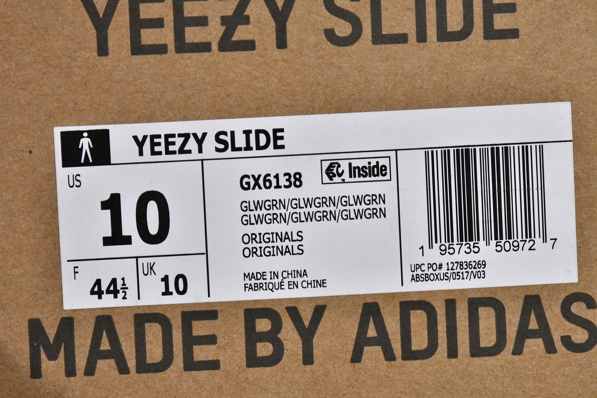 adidas Yeezy Slippers Fluorescent Green GX6138