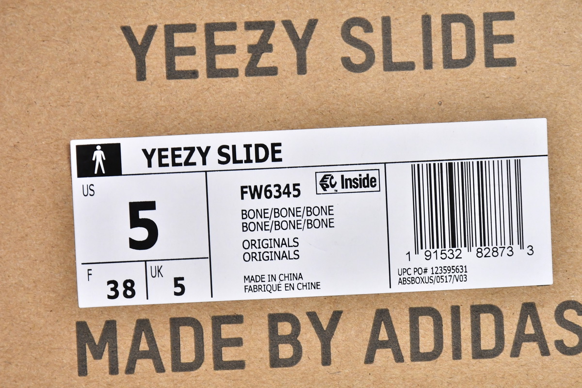 adidas Yeezy Slippers Slide BONE FW6345