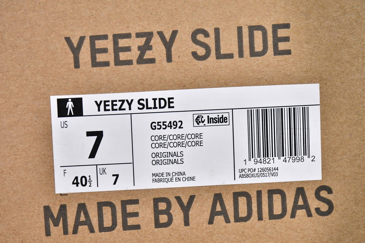 adidas Yeezy Slippers Slide CORE G55492