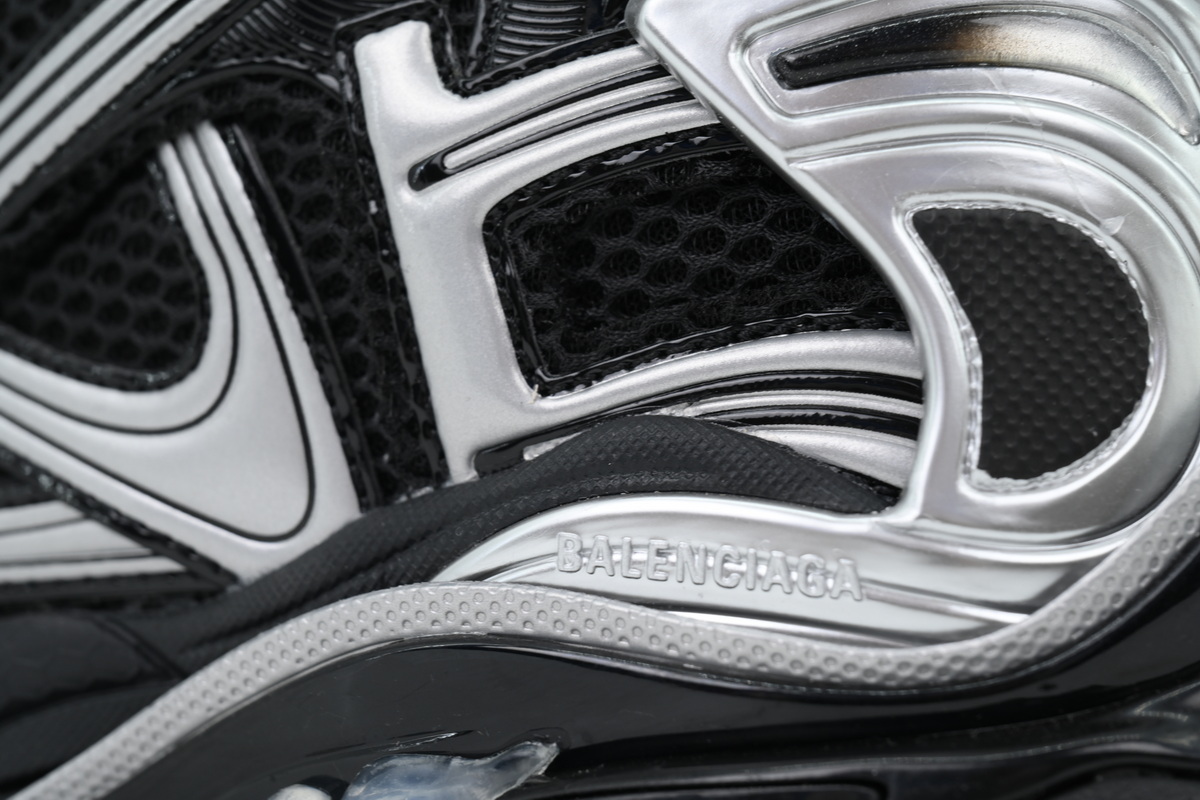Balenciaga Runner Sneaker Black Silver  772774 W3RMU 1100