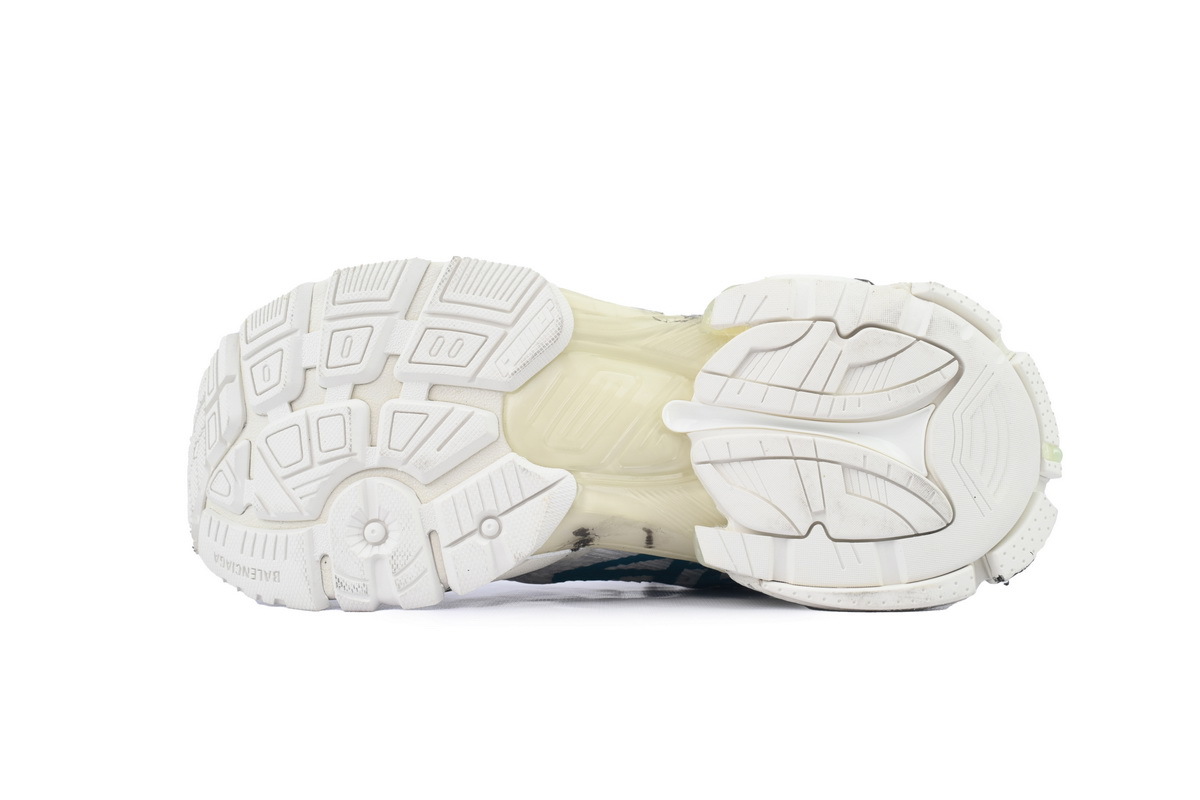 Balenciaga Runner Sneaker Graffiti - White Blue 772774 W3RBQ 9040