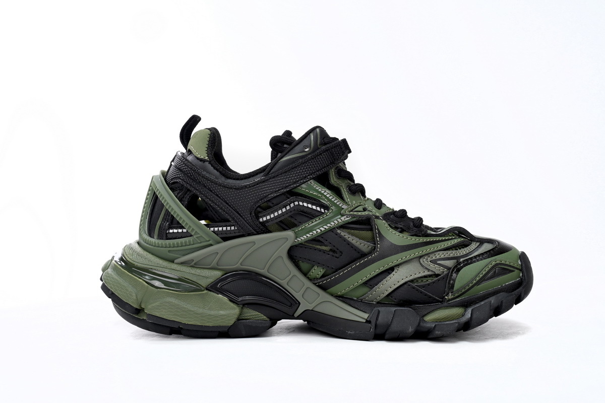 Balenciaga Track 2 Sneaker Military Black 568614 W3AE1 2311