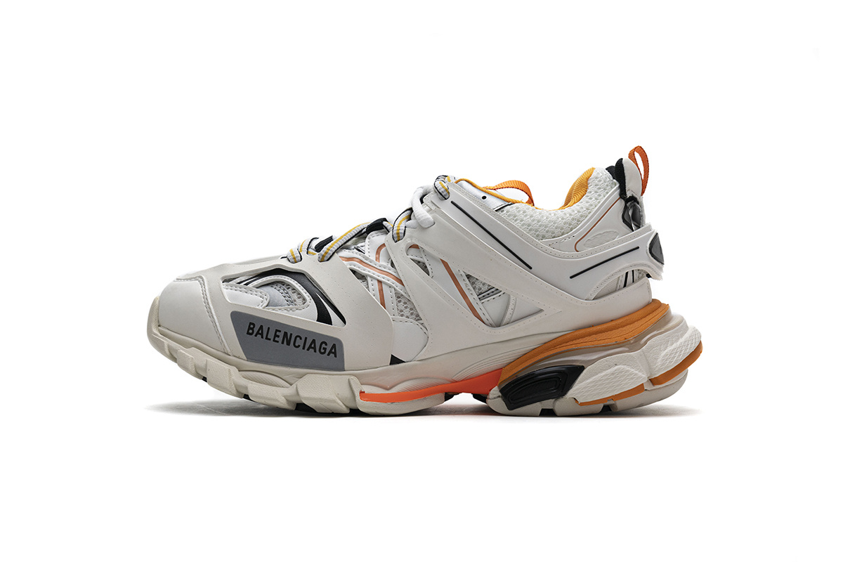 Balenciaga Track LED S.White Orange 542436 W1GB7 9059