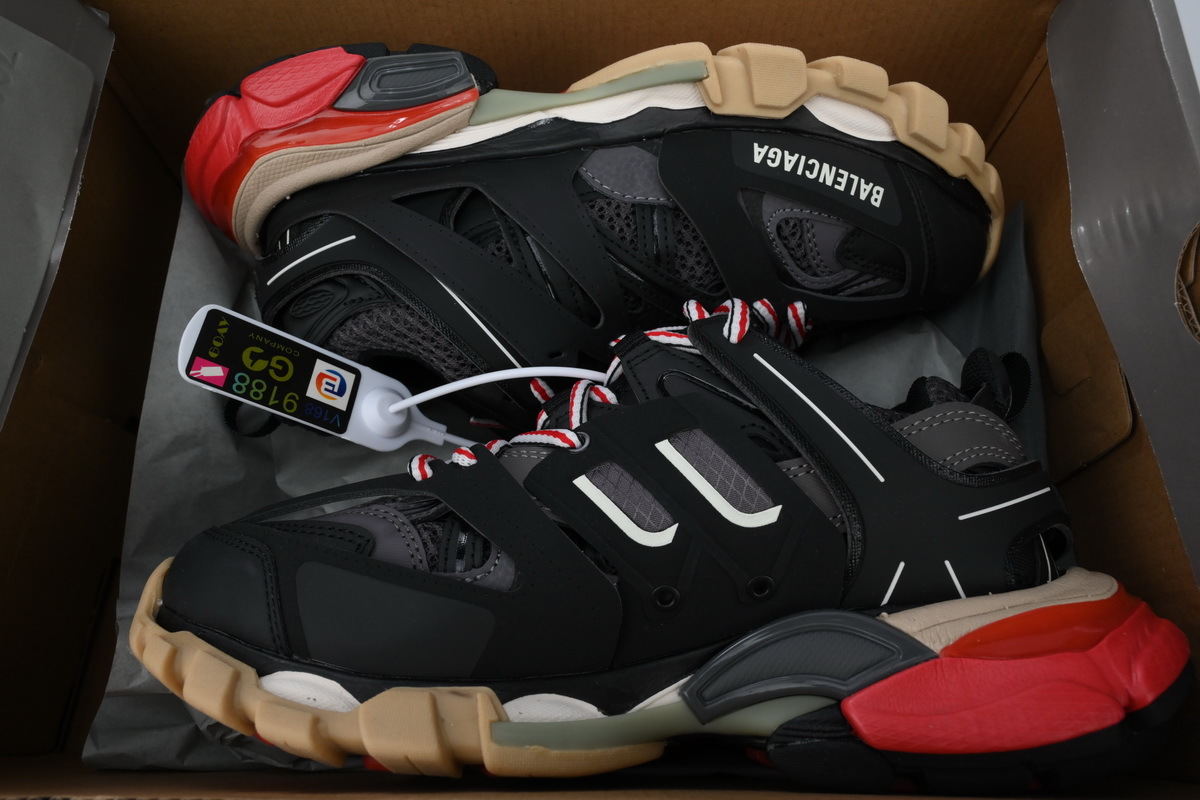 Balenciaga Track Sneaker Black and Red  542023 W1GB6 1002