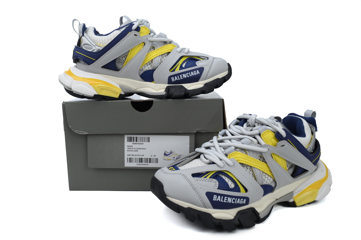 Balenciaga Track Sneaker Grey Yellow Blue 542023 W3AC4 9471