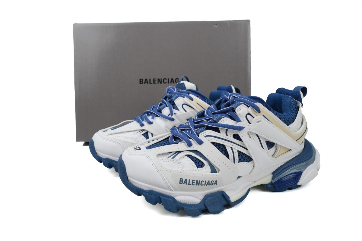 Balenciaga Track Sneaker White Blue 542436 W1GC4 9050