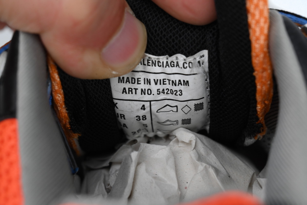 Balenciaga Track Sneaker White Blue Orange 542023 W1GB1 7580