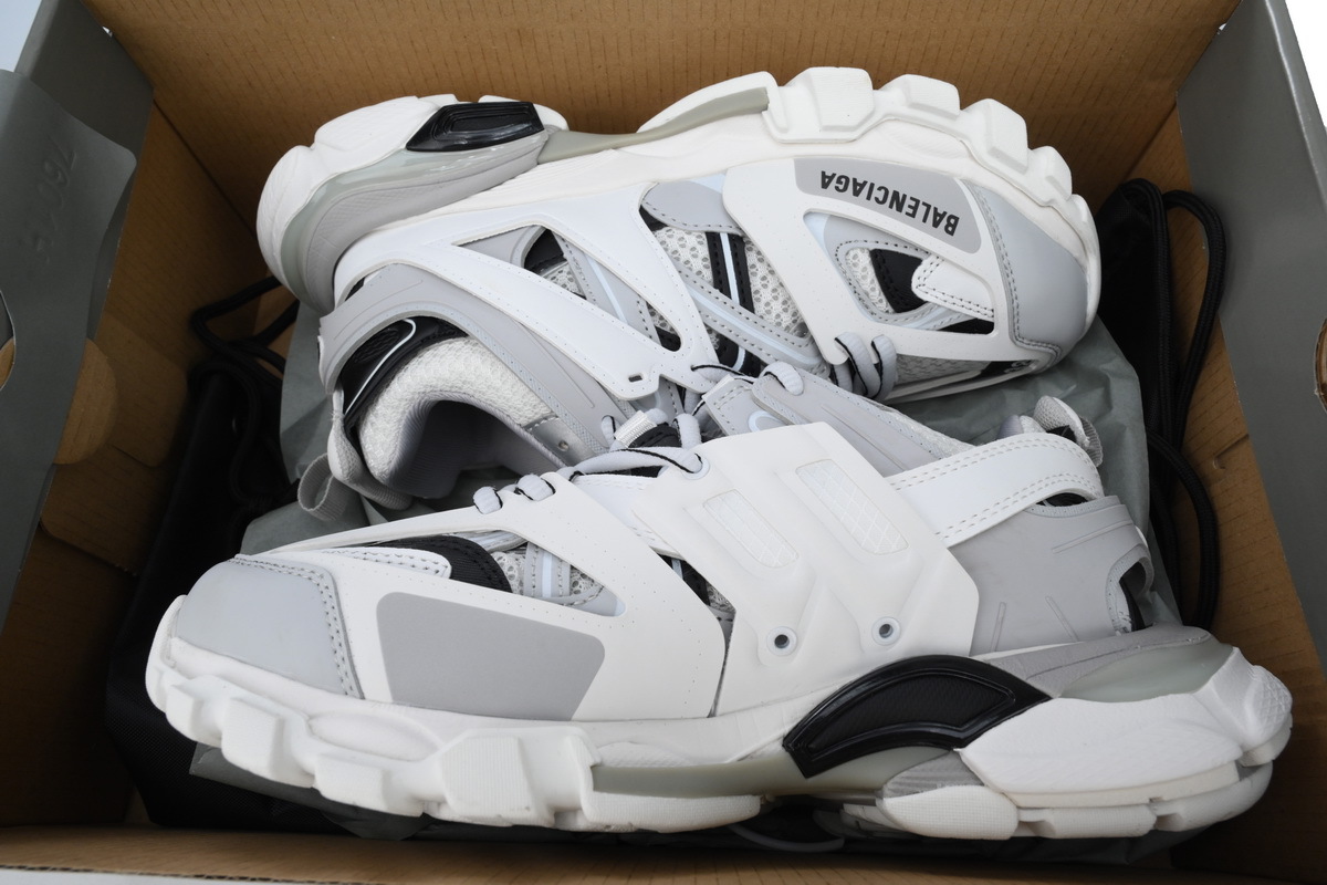 Balenciaga Track Sneaker White Gray Black 555036 W3AD3 9812