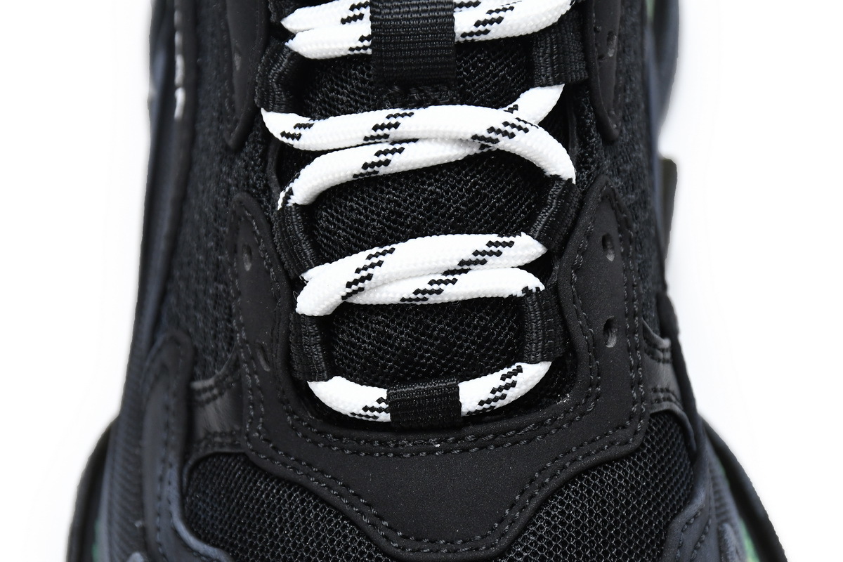 Balenciaga Triple S Black Green 544351 W09ON 1047