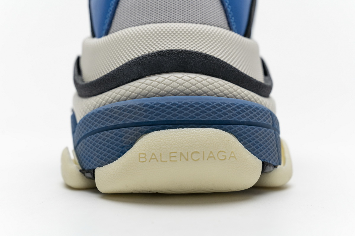 Balenciaga Triple S Black Grey Blue 541624 W06E2 7080